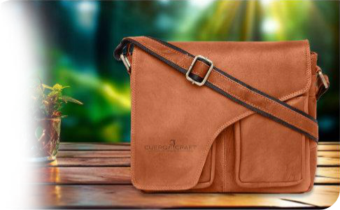 Collection of leather bags for men